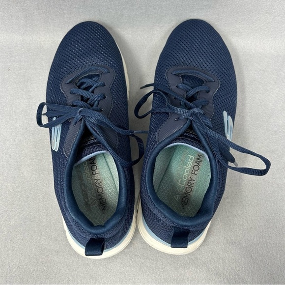 Skechers Flex Appeal Shoes Womens 8 Blue Running Shoes Sneakers 149303 - Picture 8 of 11